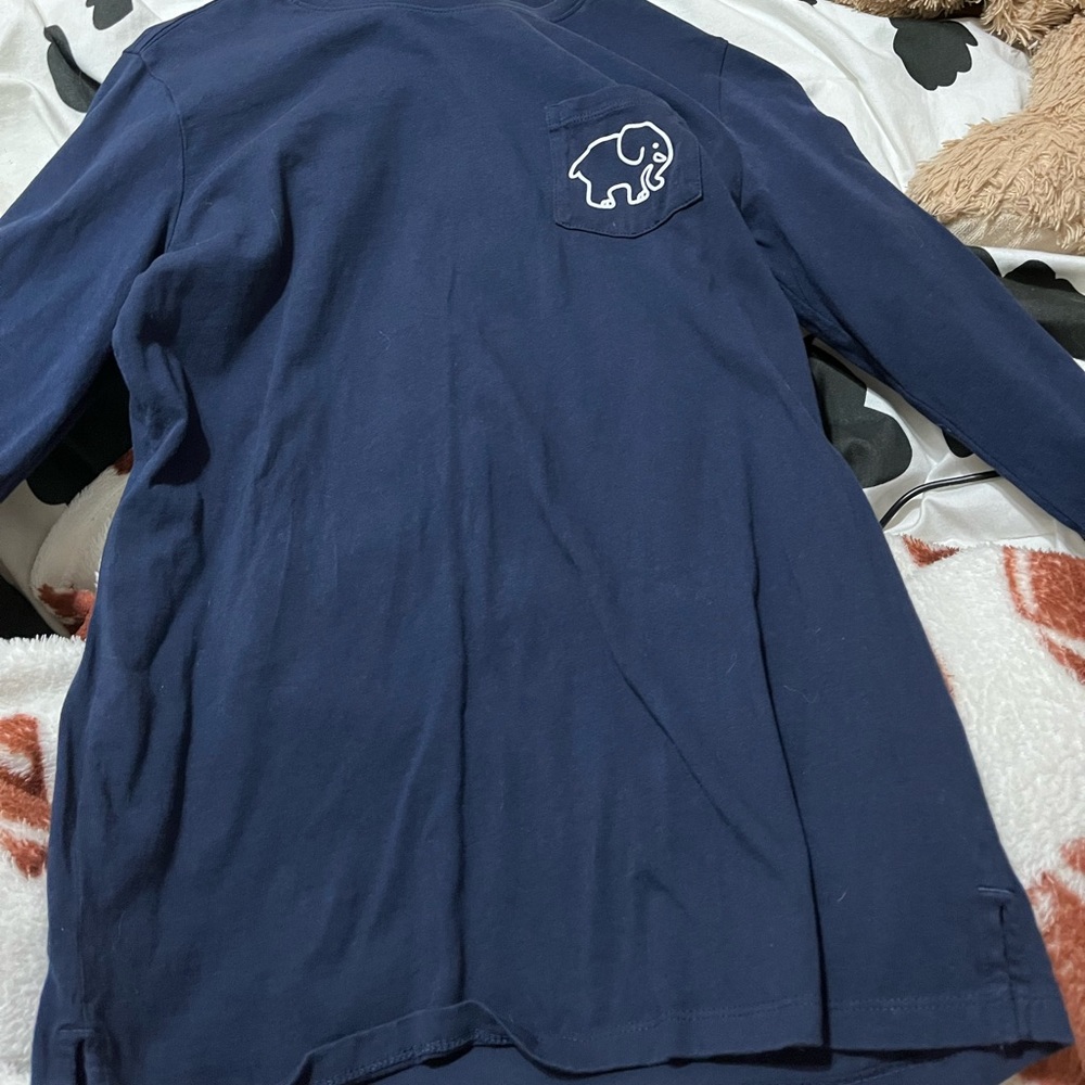 Navy Ivory Ella Cheer Long Sleeve